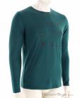 Ortovox 185 Merino Brand Outline LS Mens Shirt, Ortovox, Dark-Blue, , Male, 0016-12175, 5638269803, 4251877756927, N1-01.jpg