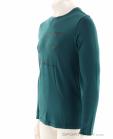 Ortovox 185 Merino Brand Outline LS Hommes T-shirt, Ortovox, Bleu foncé, , Hommes, 0016-12175, 5638269803, 4251877756934, N1-06.jpg