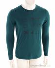 Ortovox 185 Merino Brand Outline LS Hommes T-shirt, Ortovox, Bleu foncé, , Hommes, 0016-12175, 5638269803, 4251877756934, N2-02.jpg