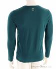 Ortovox 185 Merino Brand Outline LS Hommes T-shirt, Ortovox, Bleu foncé, , Hommes, 0016-12175, 5638269803, 4251877756934, N2-12.jpg