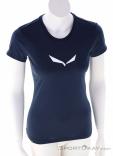 Salewa Solidlogo Dry W Damen T-Shirt, Salewa, Dunkel-Blau, , Damen, 0032-11567, 5638282354, 4053866675666, N2-02.jpg