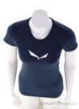 Salewa Solidlogo Dry W Women T-Shirt, Salewa, Dark-Blue, , Female, 0032-11567, 5638282354, 4053866675666, N3-03.jpg