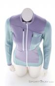 Ortovox Fleece Grid Women Fleece Jacket, Ortovox, Light-Blue, , Female, 0016-12239, 5638282802, 4255736205687, N3-03.jpg