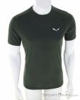 Salewa Puez Dry'Ton Mens T-Shirt, Salewa, Olive-Dark Green, , Male, 0032-11582, 5638291636, 4053866648493, N2-02.jpg